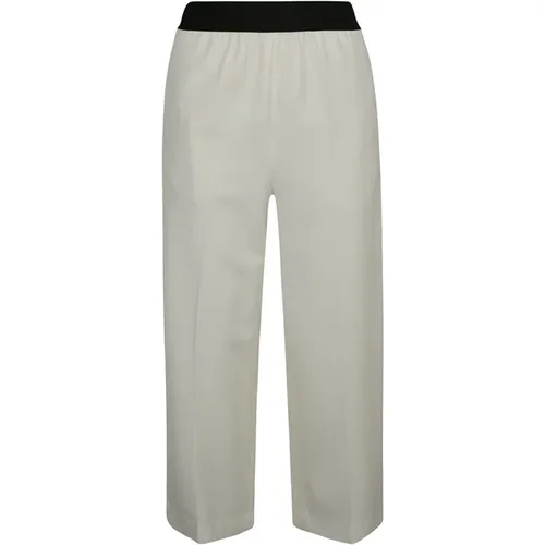 Weiße Wide-Leg Cropped Hose - Stella Mccartney - Modalova