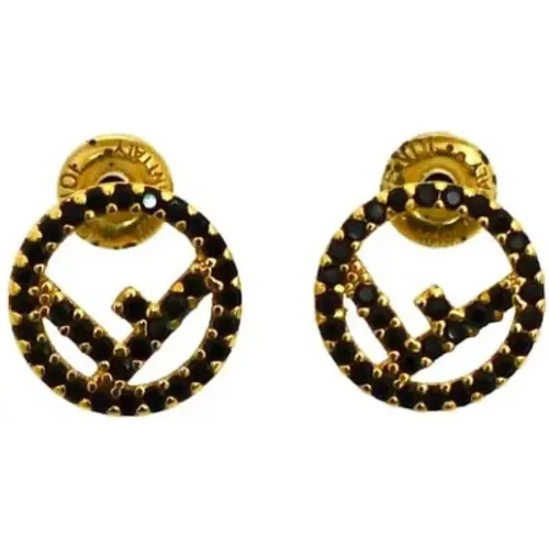 Pre-owned Metal earrings , female, Sizes: ONE SIZE - Fendi Vintage - Modalova