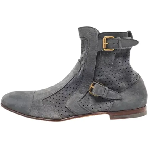 Pre-owned Leather boots , female, Sizes: 12 UK - Yves Saint Laurent Vintage - Modalova