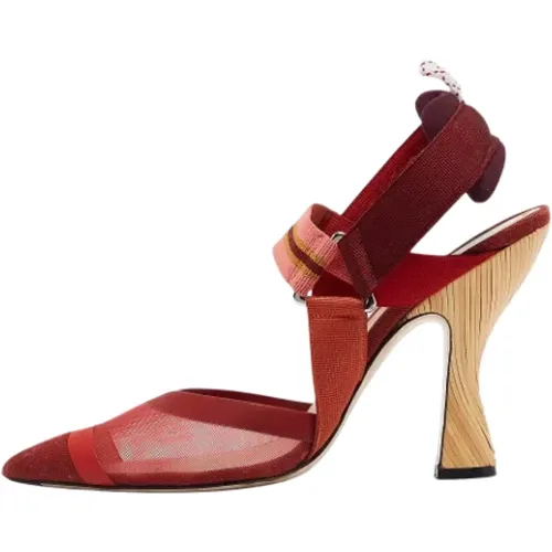 Pre-owned Canvas heels , female, Sizes: 6 UK - Fendi Vintage - Modalova