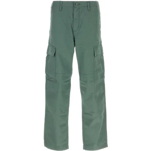 Cargo Hose aus Salbeigrüner Baumwolle , Herren, Größe: W31 - Carhartt WIP - Modalova