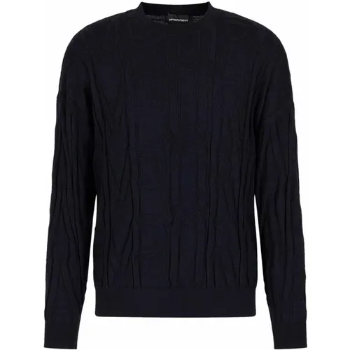 Autumn/Winter 2023/2024 Wool Pullover , male, Sizes: M, L, S, 3XL, XL - Emporio Armani - Modalova