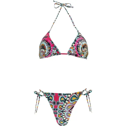 Dreieck Bikini mit Strass Details - Miss Bikini - Modalova