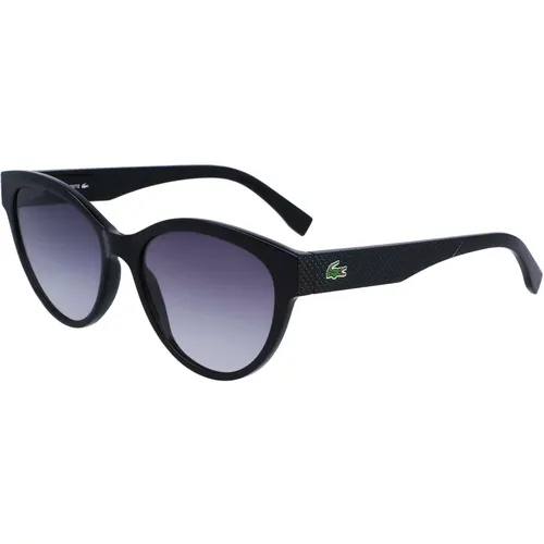 Schwarz/Grau Blau Getönte Sonnenbrille , Damen, Größe: 55 MM - Lacoste - Modalova
