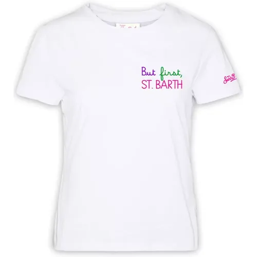 But First Crew Neck T-Shirt , female, Sizes: XS, M - MC2 Saint Barth - Modalova