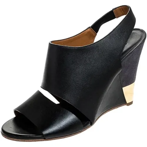 Pre-owned Leather sandals , female, Sizes: 6 1/2 UK - Chloé Pre-owned - Modalova