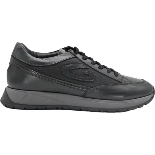 Low Top Leather Sneakers , male, Sizes: 11 UK, 8 UK, 9 UK, 12 UK, 10 UK - Alberto Guardiani - Modalova