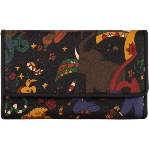 Magic Circus Wallet with Multiple Compartments , female, Sizes: ONE SIZE - Guidi - Modalova