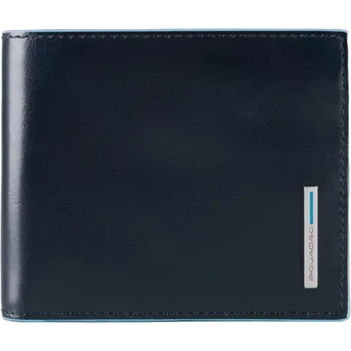Leather Men Wallet with Closure , male, Sizes: ONE SIZE - Piquadro - Modalova