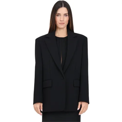 Schwarzer Blazer Jacke Zeitgemäßer Stil - Max Mara - Modalova