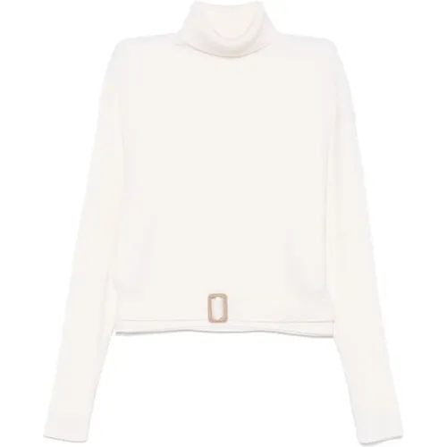 Wool Blend Knit Sweater , female, Sizes: M - Chloé - Modalova