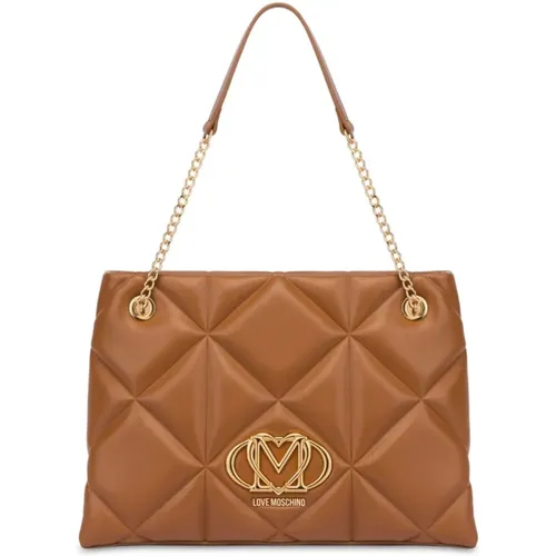 Camel Bags for Stylish Look , female, Sizes: ONE SIZE - Love Moschino - Modalova