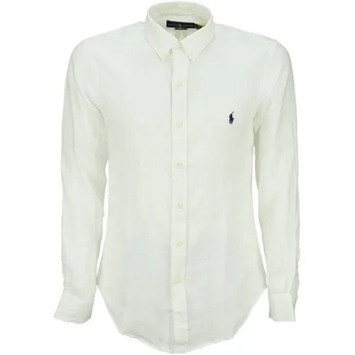 Slim Fit Linen Shirt , male, Sizes: M, XL, L, S, 2XL - Ralph Lauren - Modalova