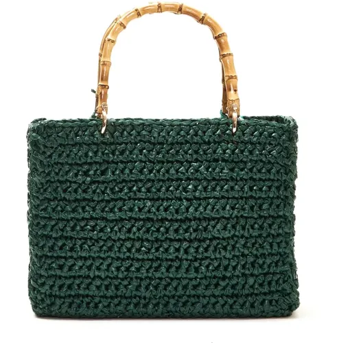 Forest Crochet Handbag , female, Sizes: ONE SIZE - Chica London - Modalova