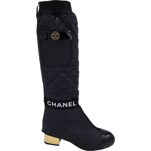 Pre-owned Nylon boots , female, Sizes: 3 UK - Chanel Vintage - Modalova