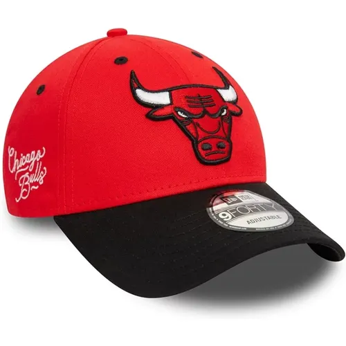 Chicago Bulls Rot-Schwarzer Hut - new era - Modalova