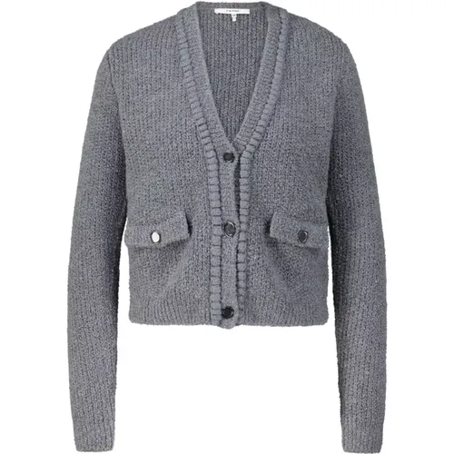 Gemütlicher Cardigan mit Eleganter Stickerei , Damen, Größe: L - Frame - Modalova