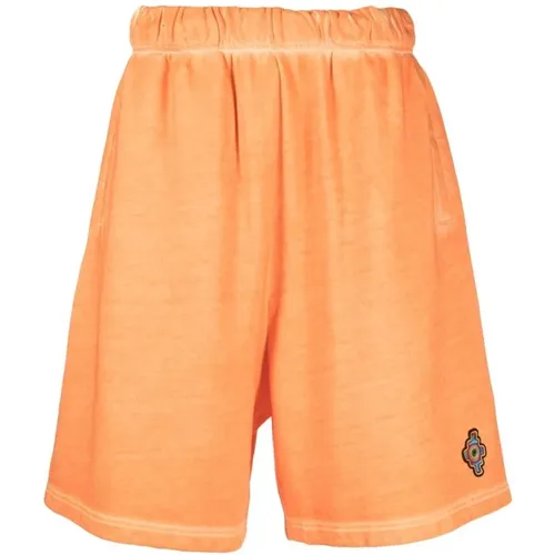 Baumwoll-Logo-Patch-Shorts , Herren, Größe: XL - Marcelo Burlon - Modalova