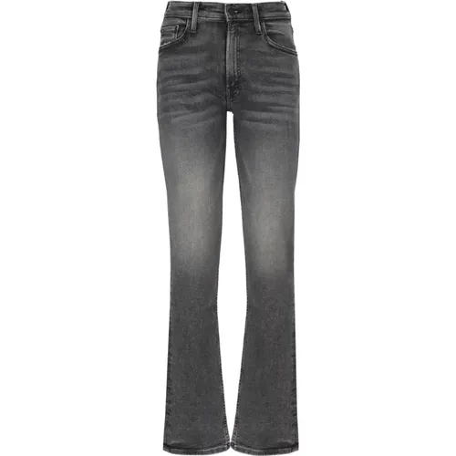 Graue Baumwolljeans mit Gürtelschlaufen , Damen, Größe: W26 - Mother - Modalova