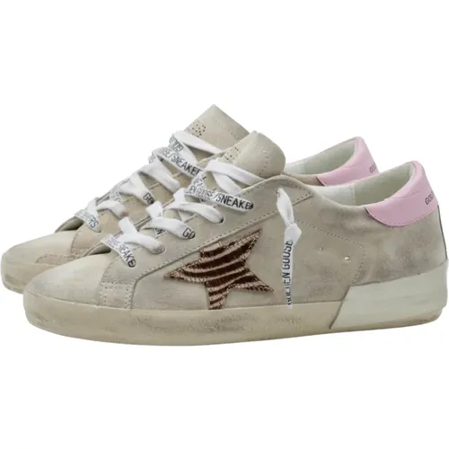 Zebra Star Sneaker , female, Sizes: 3 UK - Golden Goose - Modalova