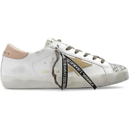 Yellow Star Calf Sneakers , female, Sizes: 4 UK - Golden Goose - Modalova