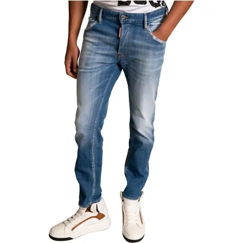 Trendige Slim-Fit Herren Jeans - Dsquared2 - Modalova