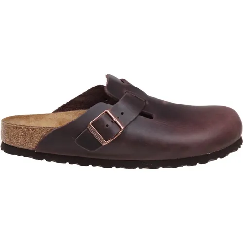 Braune Leder Loafer Schuhe , Herren, Größe: 45 EU - Birkenstock - Modalova