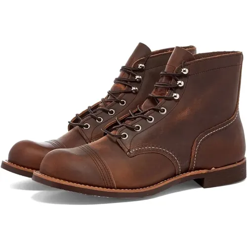 Classic Lace-up Leather Boots for Men , male, Sizes: 9 1/2 UK, 11 UK, 12 UK - Red Wing Shoes - Modalova