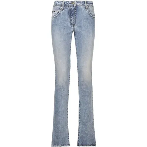 Light Logo Patch Bootcut Jeans , female, Sizes: XS, 2XS, S - Dolce & Gabbana - Modalova