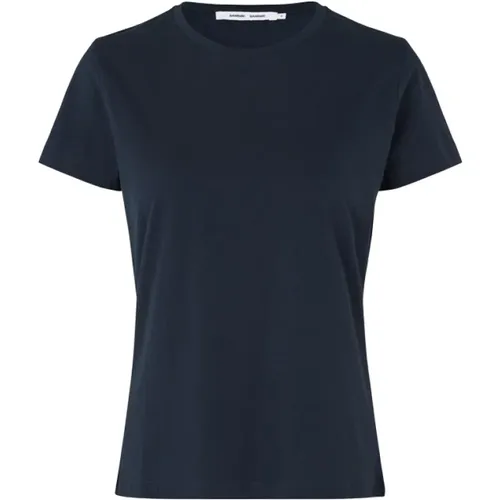 Sky Captain Baumwoll Tee 205 , Damen, Größe: XS - Samsøe Samsøe - Modalova