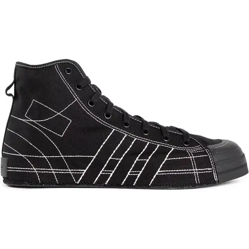 Canvas High-Top Sneakers Platform , male, Sizes: 8 1/2 UK, 10 UK, 9 UK, 7 1/2 UK, 11 UK, 7 UK, 8 UK, 9 1/2 UK - Y-3 - Modalova