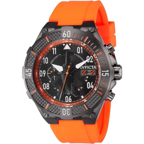 Aviator 39896 Men's Quartz Watch - 50mm , male, Sizes: ONE SIZE - Invicta Watches - Modalova