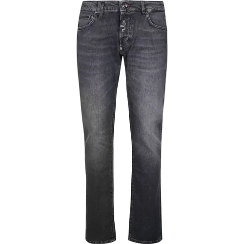 Super Straight Jeans , male, Sizes: W34, W33, W32, W36, W31 - Philipp Plein - Modalova