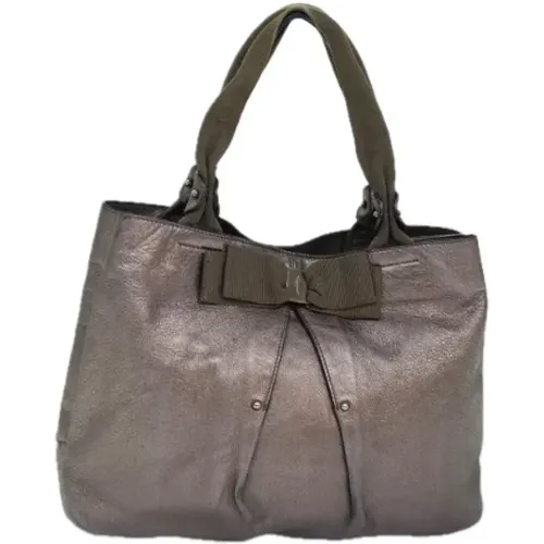 Pre-owned Leather handbags , female, Sizes: ONE SIZE - Salvatore Ferragamo Pre-owned - Modalova