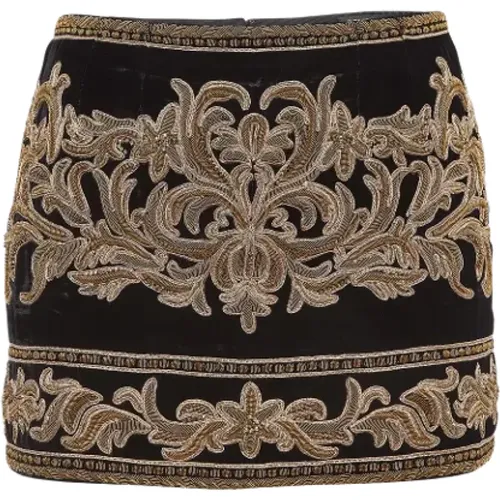 Pre-owned Velvet bottoms , female, Sizes: S - Dolce & Gabbana Pre-owned - Modalova