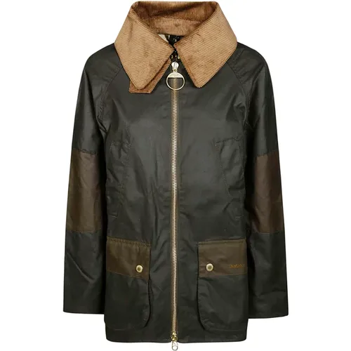 Multicolor Wachsbasis Leichte Jacke , Damen, Größe: M - Barbour - Modalova