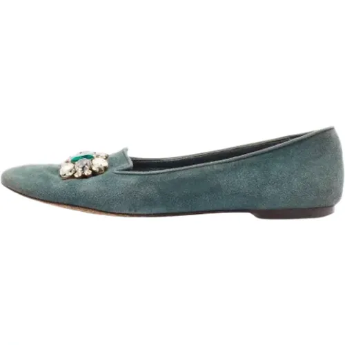 Pre-owned Suede flats , female, Sizes: 4 UK - Dolce & Gabbana Pre-owned - Modalova