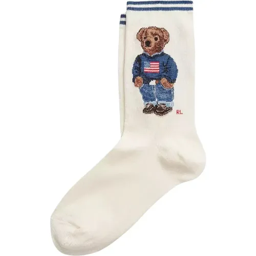 Cremefarbene Socken Polo Bear - Ralph Lauren - Modalova