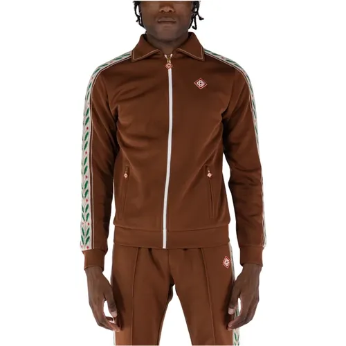 Stylish Zip Sweatshirt , male, Sizes: XL, L - Casablanca - Modalova