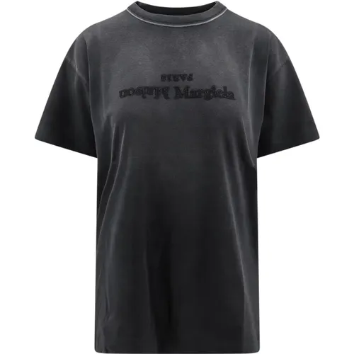 Grey Ss24 Women`s T-Shirt , female, Sizes: L, S, M - Maison Margiela - Modalova