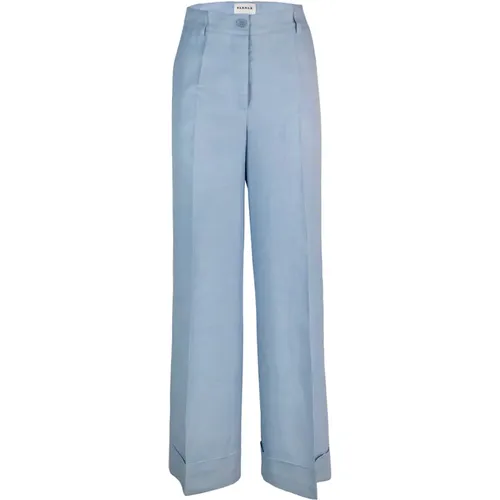Linen Trousers , female, Sizes: L - P.a.r.o.s.h. - Modalova