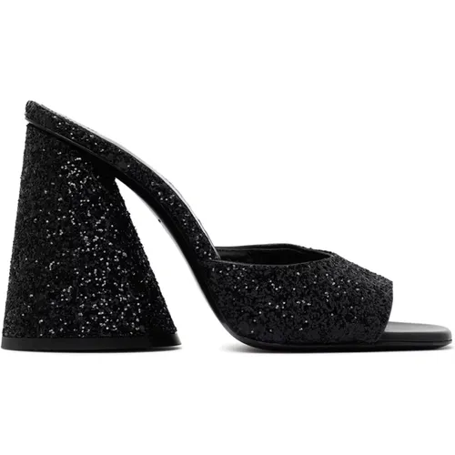 Glitter High Heel Sandals , female, Sizes: 3 UK, 4 UK - The Attico - Modalova