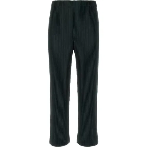 Dark Polyester Pants , male, Sizes: M - Issey Miyake - Modalova