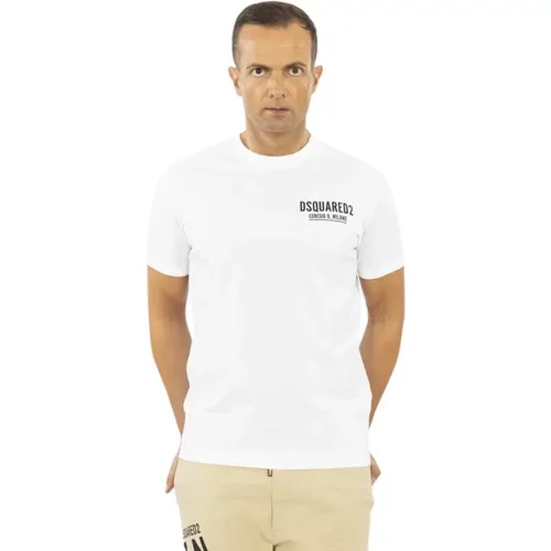 Short Sleeve Logo T-Shirt , male, Sizes: L - Dsquared2 - Modalova