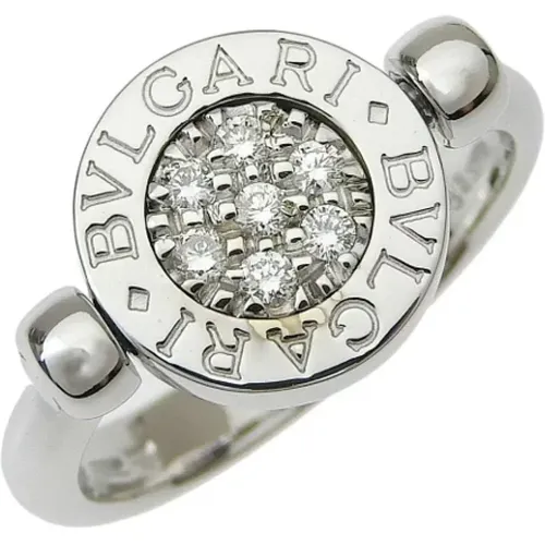 Pre-owned White Gold rings , female, Sizes: ONE SIZE - Bvlgari Vintage - Modalova