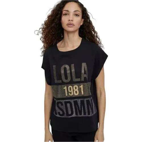 Schwarzes Damen T-Shirt - Lola Casademunt - Modalova