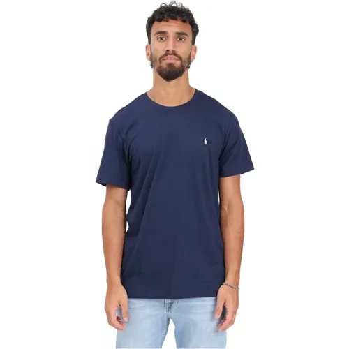 Blaues Logo T-Shirt für Herren , Herren, Größe: 2XL - Ralph Lauren - Modalova