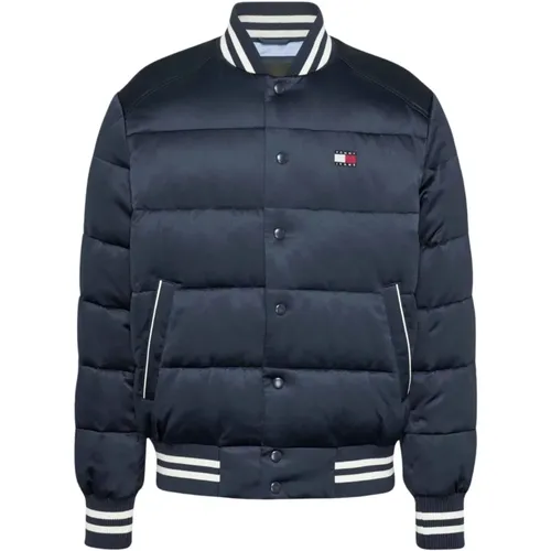 Blaue Bomberjacke mit New York Detail - Tommy Hilfiger - Modalova