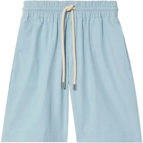 Blaue Casual Baumwolle Leinen Shorts , Damen, Größe: L - Proenza Schouler - Modalova