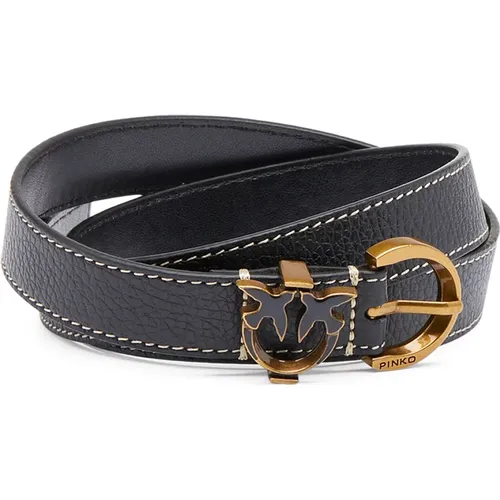 Leather Logo Belt , female, Sizes: XS, L, M, S - pinko - Modalova